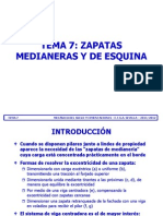 Tema 07 - Zapatas Medianeras y de Esquina PDF