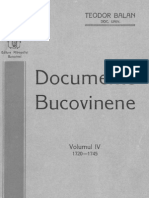 Teodor Balan - Documente Bucovinene 4, 1720-1745