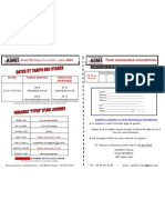 Fiche d'Inscription 2013