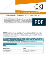 ICON 2013 Scholarship Application