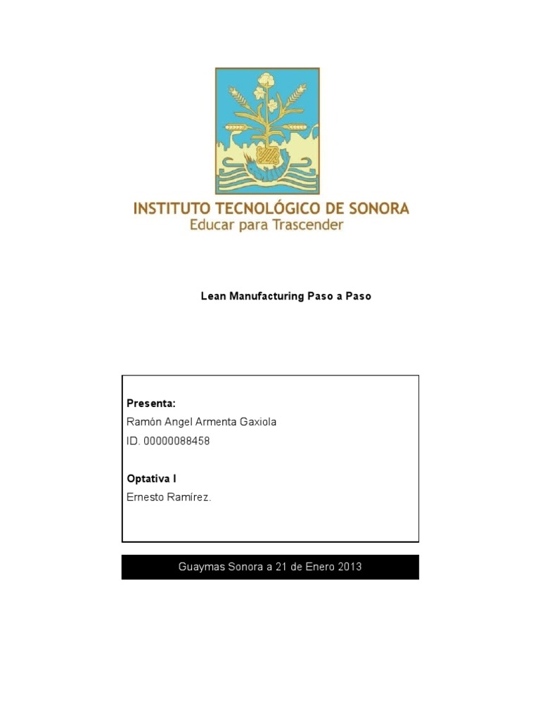 Guía Completa de Lean Manufacturing | PDF | Lean Manufacturing | Industrias