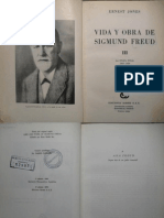 Jones, e. Vida y Obra de Sigmund Freud. Vol III (1919-1939)