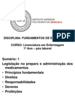 power point legislação sobre administração medicamentosa