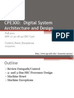 CPE300: Digital System Architecture and Design: Fall 2011 MW 17:30-18:45 CBC C316 Control, Reset, Exceptions 10312011