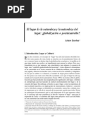 El Lugar de La Naturaleza-estracto de Libro- Arturo Escobar