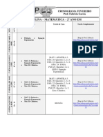 [2 Ano] Cronograma Fevereiro