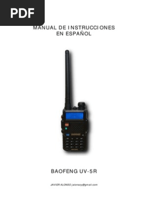 Manual Baofeng UV-5R | PDF | Batería (electricidad) Modulación de frecuencia