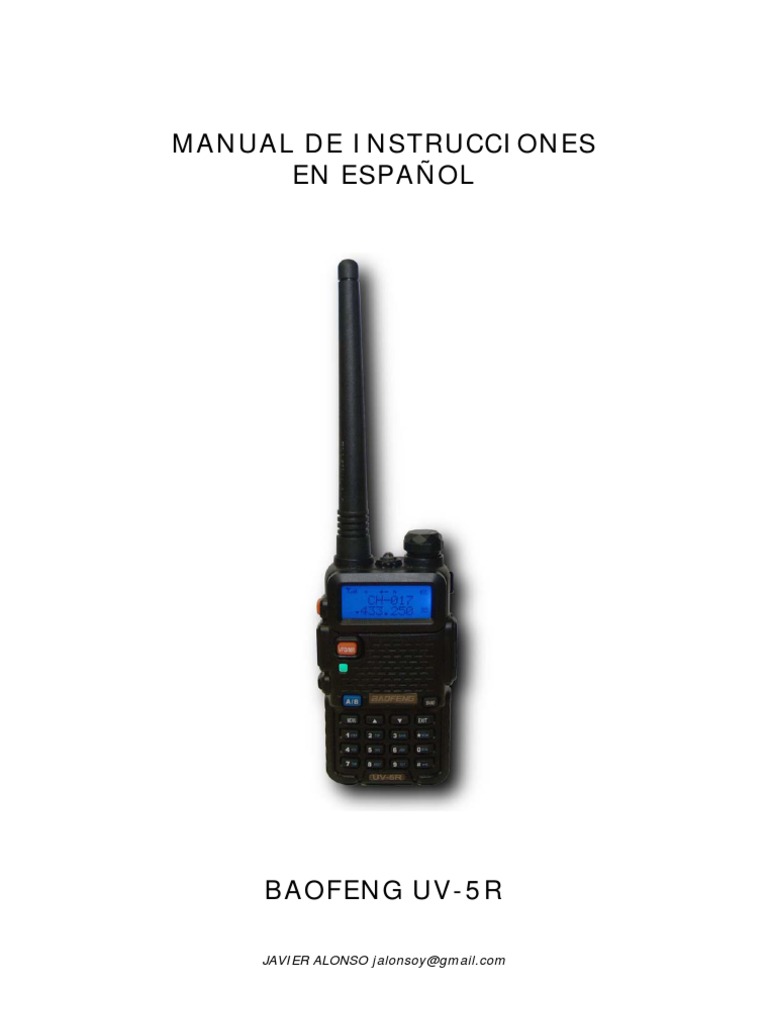 Manual Baofeng UV-5R | PDF | Batería (electricidad) Modulación de frecuencia