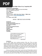 INCEST Human Rights Defence Essay Competition 2009