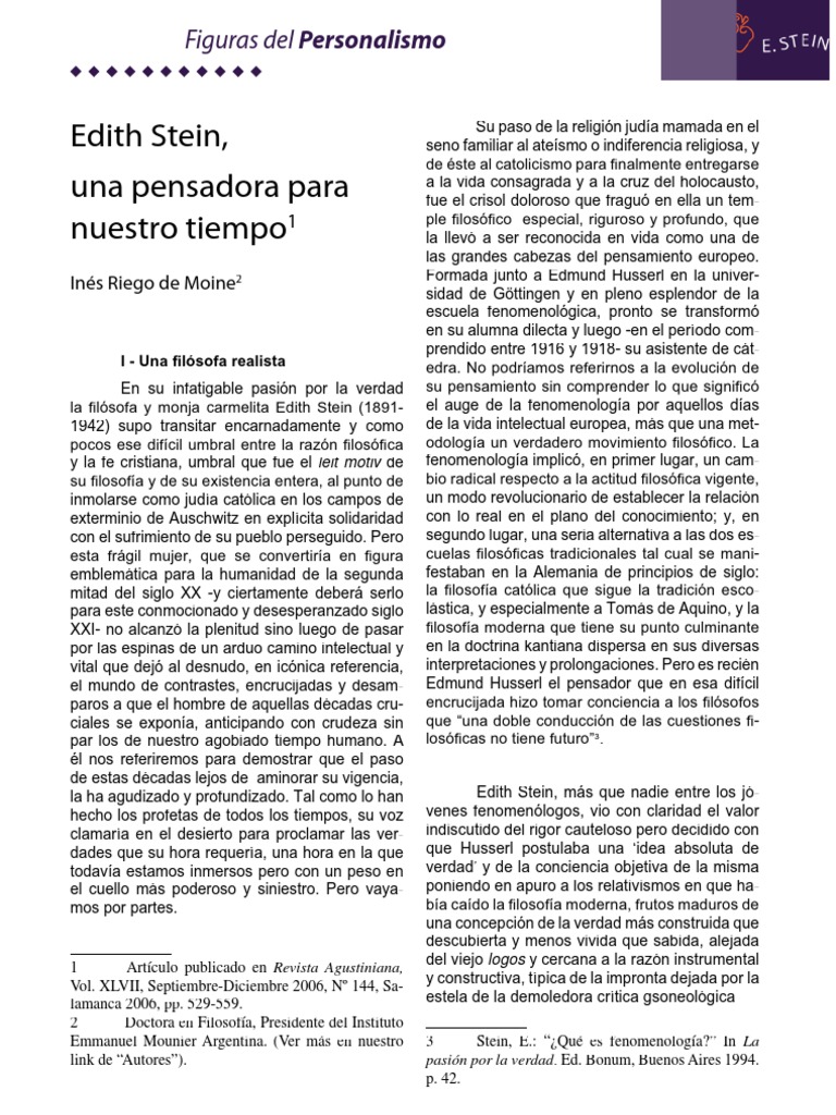 Edith Stein | PDF