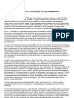 Resenha: Lei #9.755/99 (Lei de Educação Ambiental)