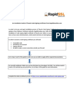 Installation Guide of Thawte Code Signing Certificate From