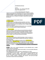 Processo Cautelar e Procedimentos Especiais