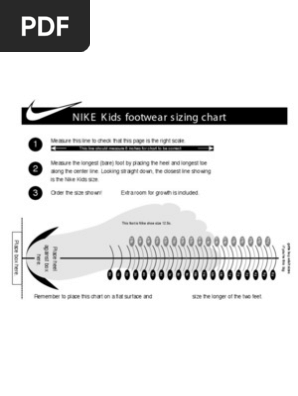 Nike Footwear Kids Sizing |