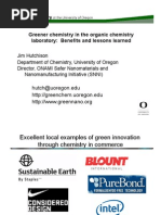 Green Chemistry Lessons