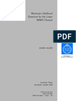 MLD For Linear MIMO Channel PDF