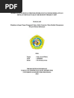 Download Pembuatan Schedule Proyek Pembangunan Ruko Berlantai 2 by Aswel Ben Zon SN131581408 doc pdf
