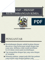 Prinsip - Prinsip Kesetimbangan Kimia