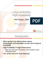 A Tour of MySQL High Availability
