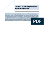 Preparation of Hydroxylamine Hydrochloride
