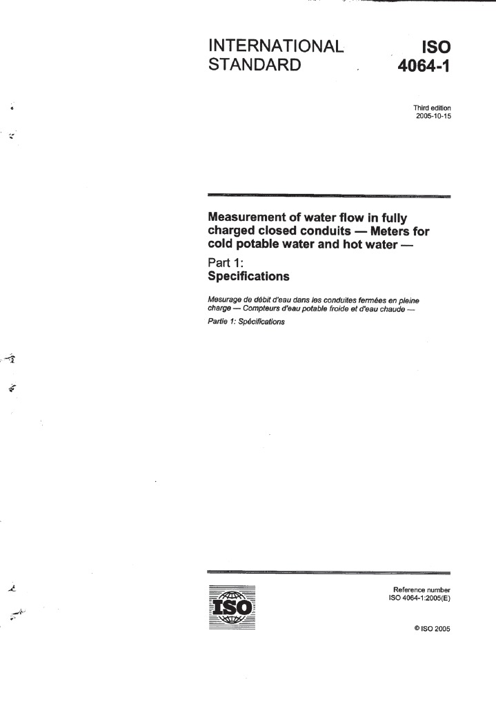 Iso 4064 1 2005 | PDF