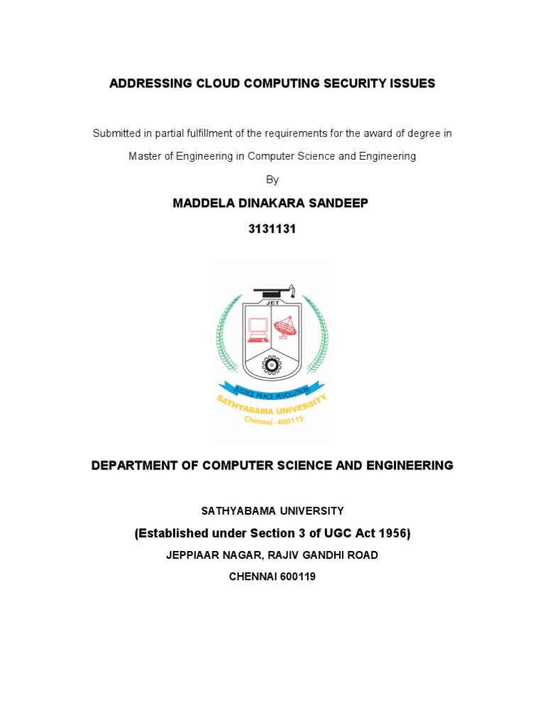 Cloud Security in Engineering | PDF