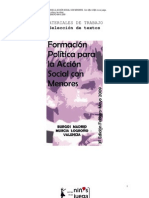 Curso de Formacion Politica para La Accion Social Con Menores