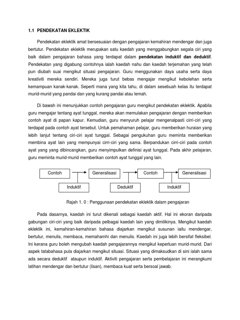 Pendekatan Eklektik Pdf