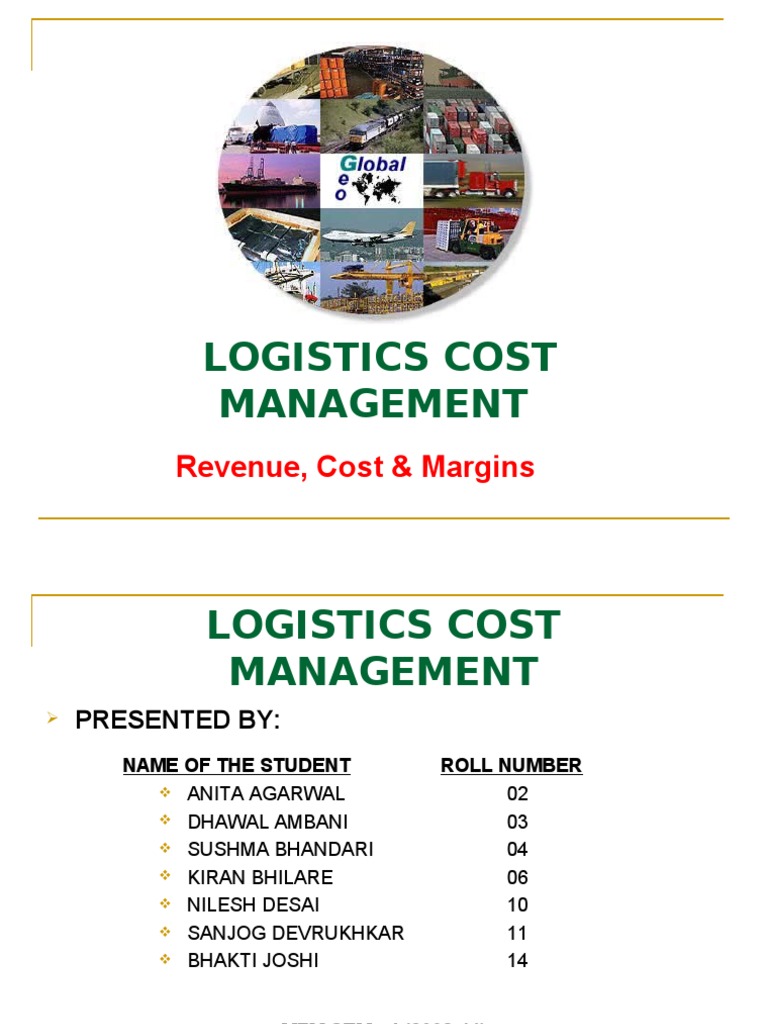 Logistics Cost Management Logistics Warehouse