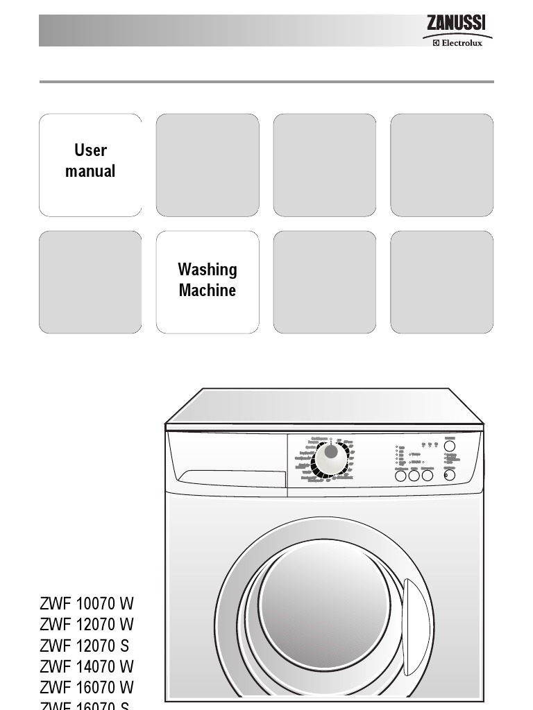 Zanussi Essential ZWF 12070W Washing Machine Laundry
