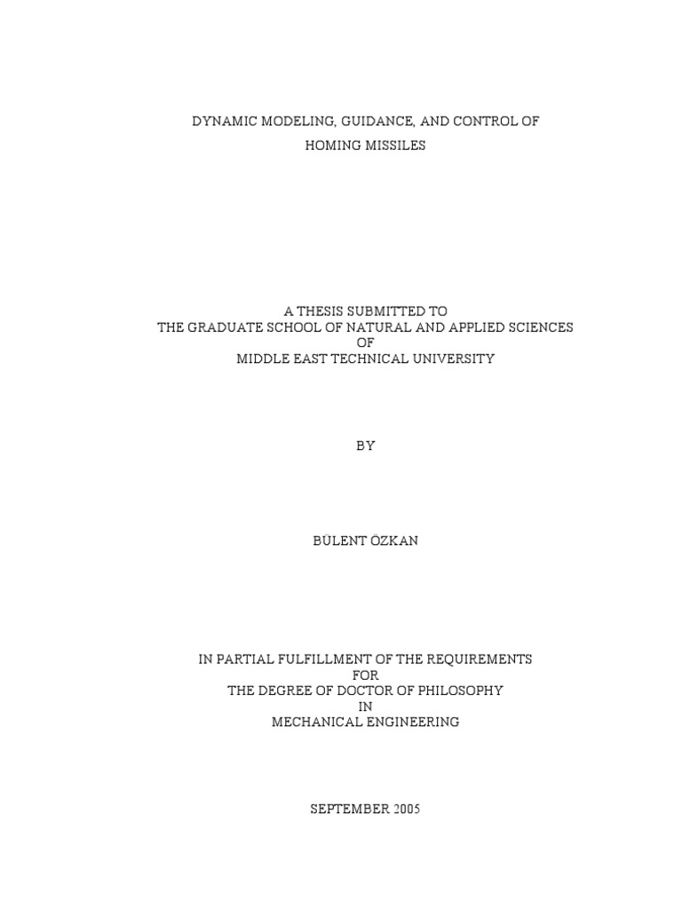 Missile Autopilot Design and Analysis PDF Guidance System Flight