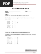 Matematik Tingkatan 2 Bab 3: Ungkapan Algebra II