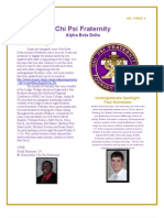 Chi Psi Alumni Newsletter March Vol 1 Issue2