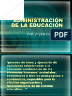 Administracion de La Educacio para Sacar