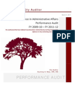 Oakland City Auditor Interference Report, March 2013