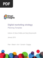 Download Digital Marketing Plan Template Smart Insights by jpdm31 SN131622002 doc pdf