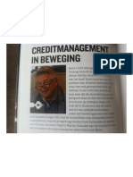 Creditmanagement in Beweging