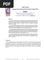 Data Transfer Between Asynchronous Clock Domains