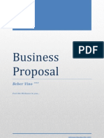 Business Proposal: Beber Vino """