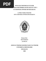 Download Laporan  PENGUJIAN ROTOR DAN STATOR GENERATOR SINKRON 50 MW by Eko Parjono SN13163111 doc pdf