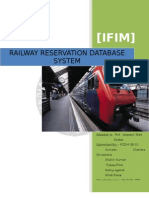 Indian Rail Reservation Database Systemit Project