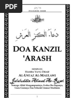 Download KANZUL ARASH by Jalalludin Ahmad Ar-Rowi SN13163852 doc pdf