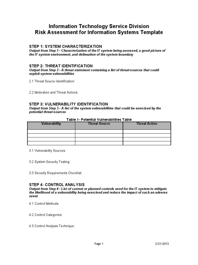 Information System Risk Assessment Guide | PDF | Vulnerability ...