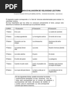 Textos Para Velocidad Lectora