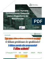 Confiabilidade Humana Conhecimento Essencial para o Engenheiro de Manutencao