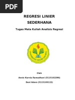 Download ANALISIS REGRESI LINEAR SEDERHANA by beni_rezpector SN131646461 doc pdf