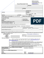 Course Reservation Form