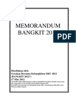 Memorandum BANGKIT 2012