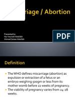 Miscarriage Abortion