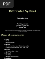 Distributed Systems: Paul Krzyzanowski Pxk@cs - Rutgers.edu